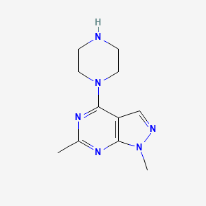 1-{1,6-dimethyl-1H-pyrazolo[3,4-d]pyrimidin-4-yl}piperazine