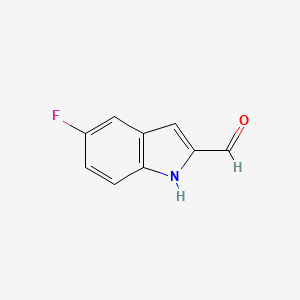 molecular formula C9H6FNO B1319149 5-氟-1H-吲哚-2-甲醛 CAS No. 220943-23-7