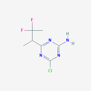 4-Chloro-6-(3,3-difluorobutan-2-yl)-1,3,5-triazin-2-amine