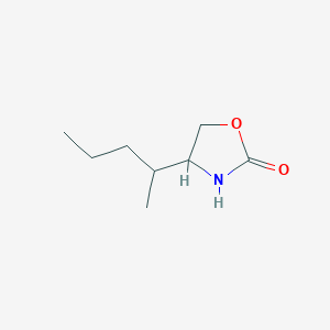 molecular formula C8H15NO2 B13191502 4-(Pentan-2-yl)-1,3-oxazolidin-2-one 