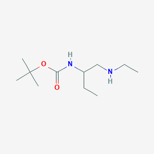 tert-Butyl N-[1-(ethylamino)butan-2-yl]carbamate