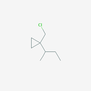 molecular formula C8H15Cl B13191522 1-(Butan-2-YL)-1-(chloromethyl)cyclopropane 