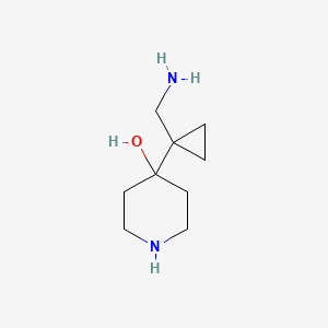 4-[1-(Aminomethyl)cyclopropyl]piperidin-4-ol