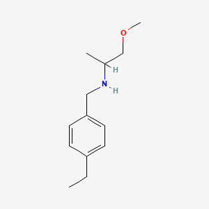 molecular formula C13H21NO B13191550 [(4-Ethylphenyl)methyl](1-methoxypropan-2-YL)amine 