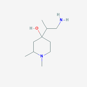 4-(1-Aminopropan-2-yl)-1,2-dimethylpiperidin-4-ol