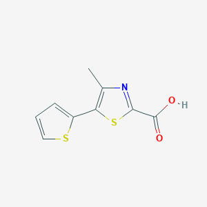 4-Methyl-5-(thiophen-2-YL)-1,3-thiazole-2-carboxylic acid