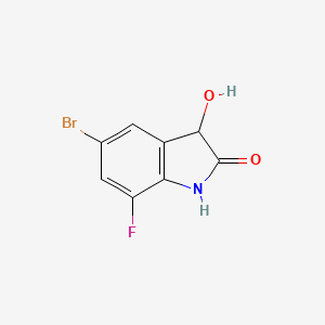 5-Bromo-7-fluoro-3-hydroxy-2,3-dihydro-1H-indol-2-one