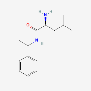 (2S)-2-Amino-4-methyl-N-(1-phenylethyl)pentanamide