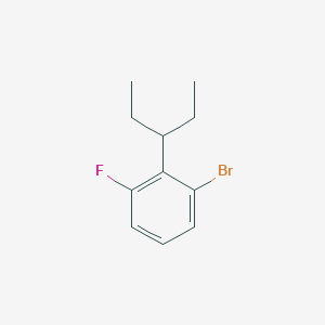 1-Bromo-3-fluoro-2-(pentan-3-yl)benzene