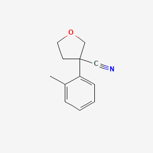 3-(2-Methylphenyl)oxolane-3-carbonitrile