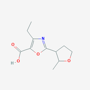 4-Ethyl-2-(2-methyloxolan-3-yl)-1,3-oxazole-5-carboxylic acid