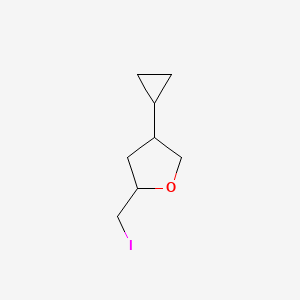 4-Cyclopropyl-2-(iodomethyl)oxolane