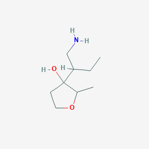 3-(1-Aminobutan-2-YL)-2-methyloxolan-3-OL