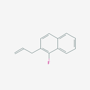 molecular formula C13H11F B13191720 1-Fluoro-2-(prop-2-en-1-yl)naphthalene 