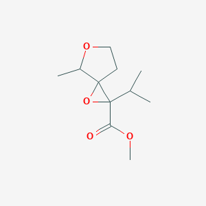 Methyl 4-methyl-2-(propan-2-YL)-1,5-dioxaspiro[2.4]heptane-2-carboxylate