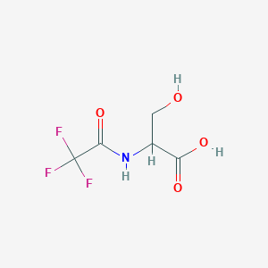 molecular formula C5H6F3NO4 B13191769 3-Hydroxy-2-(trifluoroacetamido)propanoic acid 