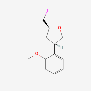 (2S,4R)-2-(Iodomethyl)-4-(2-methoxyphenyl)oxolane