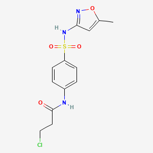 3-Chloro-N-{4-[(5-methyl-1,2-oxazol-3-yl)sulfamoyl]phenyl}propanamide