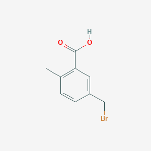 molecular formula C9H9BrO2 B13191804 5-(Bromomethyl)-2-methylbenzoic acid 