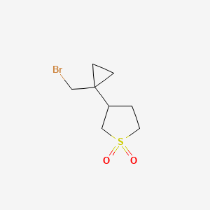 3-[1-(Bromomethyl)cyclopropyl]-1lambda6-thiolane-1,1-dione