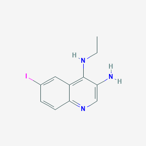 N4-Ethyl-6-iodoquinoline-3,4-diamine