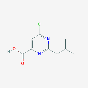 6-Chloro-2-(2-methylpropyl)pyrimidine-4-carboxylic acid