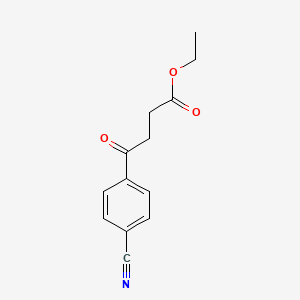 molecular formula C13H13NO3 B1319184 4-(4-氰基苯基)-4-氧代丁酸乙酯 CAS No. 25370-40-5