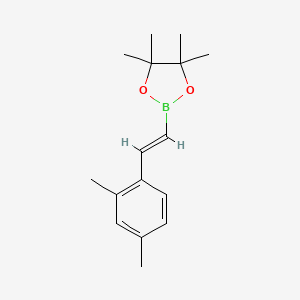 molecular formula C16H23BO2 B13191857 2-[2-(2,4-Dimethylphenyl)ethenyl]-4,4,5,5-tetramethyl-1,3,2-dioxaborolane 