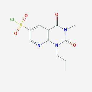 3-Methyl-2,4-dioxo-1-propyl-1,2,3,4-tetrahydropyrido[2,3-d]pyrimidine-6-sulfonyl chloride