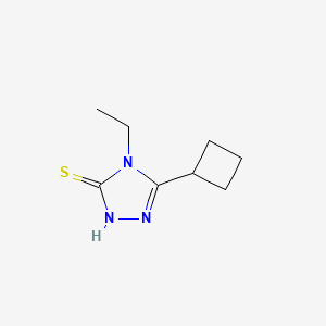 molecular formula C8H13N3S B13191868 5-cyclobutyl-4-ethyl-4H-1,2,4-triazole-3-thiol 