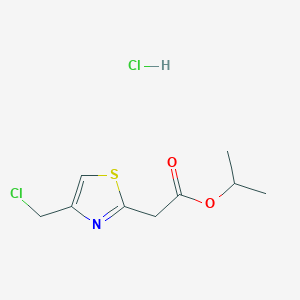 Propan-2-yl 2-[4-(chloromethyl)-1,3-thiazol-2-yl]acetate hydrochloride