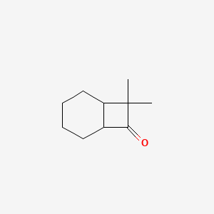 molecular formula C10H16O B13191879 8,8-Dimethylbicyclo[4.2.0]octan-7-one 