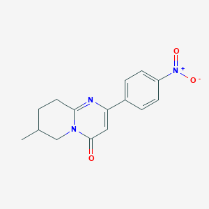 7-Methyl-2-(4-nitrophenyl)-4H,6H,7H,8H,9H-pyrido[1,2-a]pyrimidin-4-one