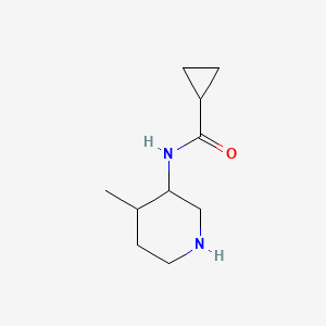 molecular formula C10H18N2O B13191894 N-(4-Methylpiperidin-3-yl)cyclopropanecarboxamide 