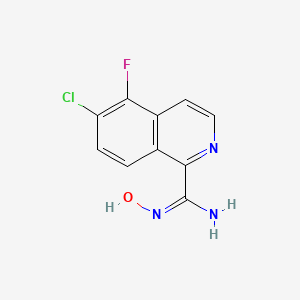 (E)-6-Chloro-5-fluoro-N'-hydroxyisoquinoline-1-carboximidamide