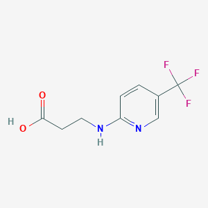 3-{[5-(Trifluoromethyl)pyridin-2-yl]amino}propanoic acid