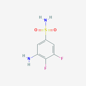 3-Amino-4,5-difluorobenzene-1-sulfonamide