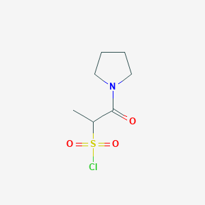 1-Oxo-1-pyrrolidin-1-yl-propane-2-sulfonyl chloride