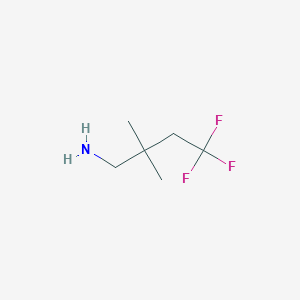 4,4,4-Trifluoro-2,2-dimethylbutan-1-amine