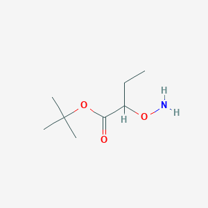 molecular formula C8H17NO3 B13192017 tert-Butyl 2-(aminooxy)butanoate 