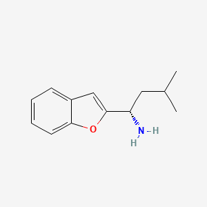 (1S)-1-(1-benzofuran-2-yl)-3-methylbutan-1-amine