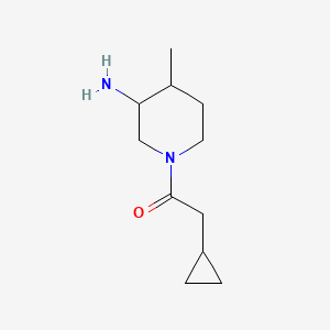 1-(3-Amino-4-methylpiperidin-1-YL)-2-cyclopropylethan-1-one