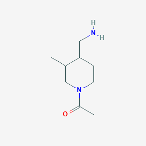 1-[4-(Aminomethyl)-3-methylpiperidin-1-yl]ethan-1-one