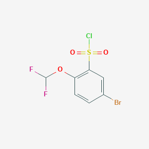 5-Bromo-2-(difluoromethoxy)benzene-1-sulfonyl chloride