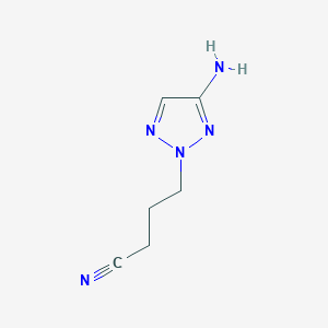 4-(4-Amino-2H-1,2,3-triazol-2-YL)butanenitrile