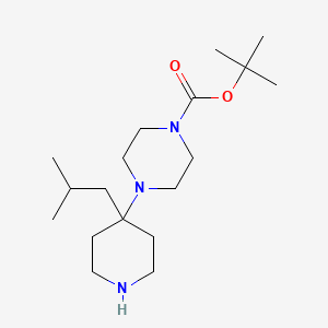 tert-Butyl 4-[4-(2-methylpropyl)piperidin-4-yl]piperazine-1-carboxylate