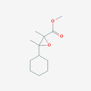 molecular formula C12H20O3 B13192147 Methyl 3-cyclohexyl-2,3-dimethyloxirane-2-carboxylate 