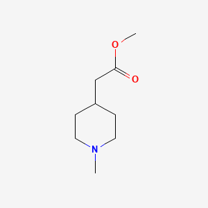 molecular formula C9H17NO2 B1319215 2-(1-甲基哌啶-4-基)乙酸甲酯 CAS No. 95533-25-8