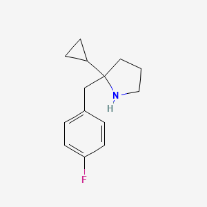 2-Cyclopropyl-2-[(4-fluorophenyl)methyl]pyrrolidine