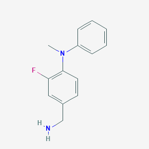 4-(aminomethyl)-2-fluoro-N-methyl-N-phenylaniline